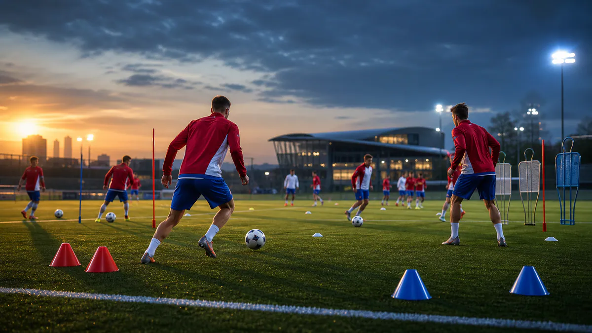Česko - Guatemala před MS 2026, trénink české fotbalové reprezentace v New Jersey