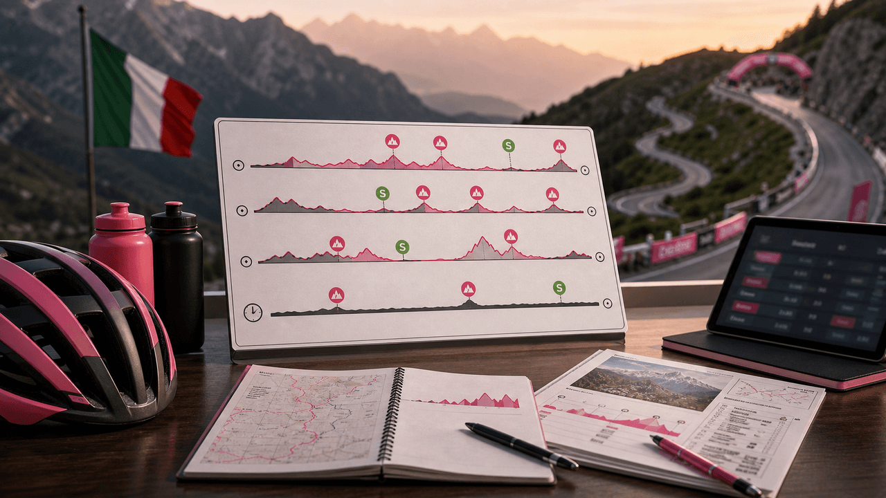 Analýza trasy Giro d’Italia 2026 s etapovými profily a kurzovými tipy
