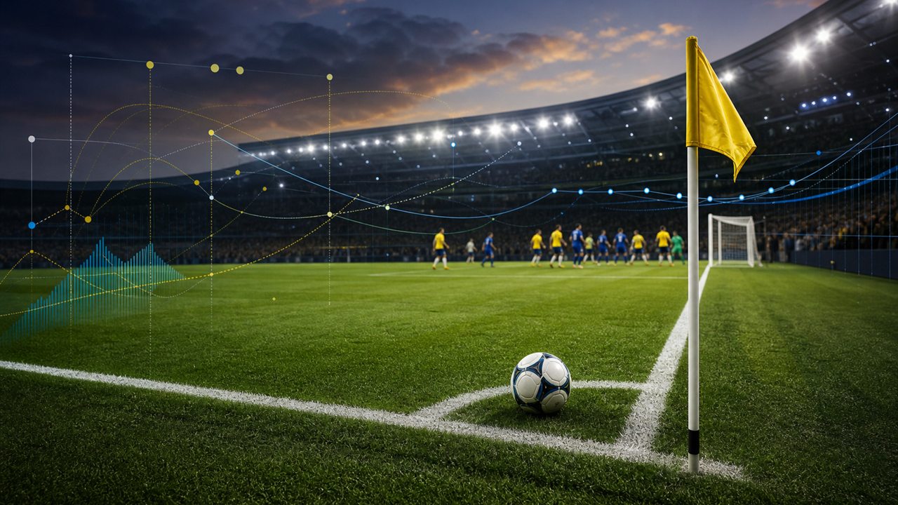 Sázky na rohy ve fotbale, rohový kop, statistiky a live sázková strategie