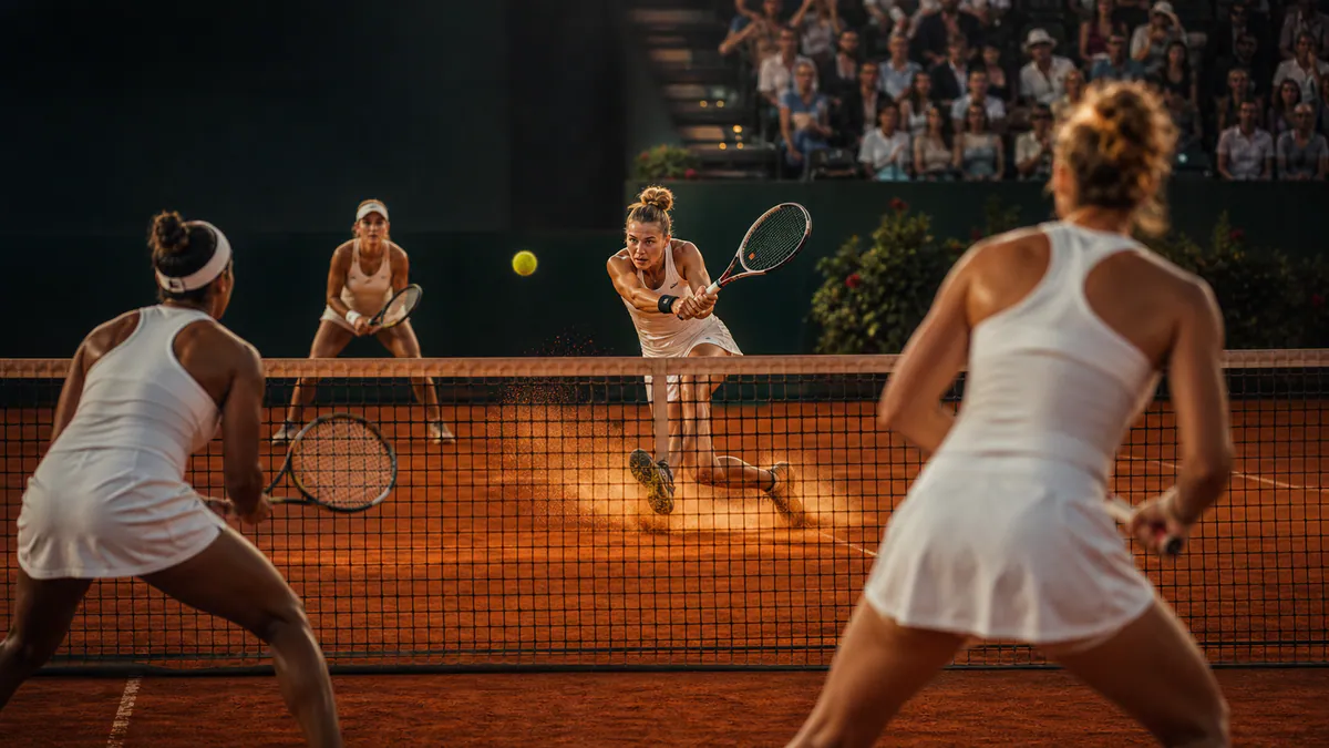 Siniaková a Townsend proti Dabrowski a Stefani v semifinále deblu Roland Garros 2026