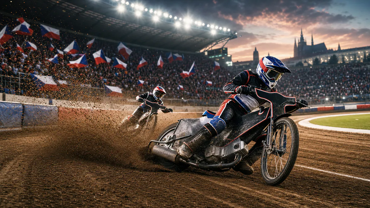 Speedway GP Praha dnes na Markétě, plochodrážní závod pod světly stadionu