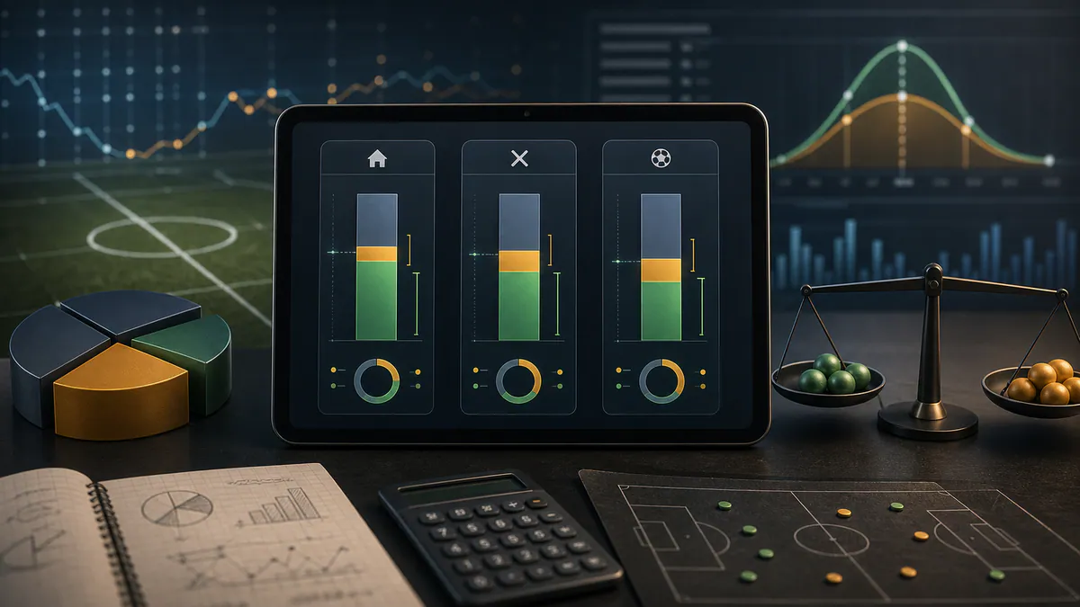 Analytický dashboard ukazující marži sázkovky a overround ve sportovních kurzech