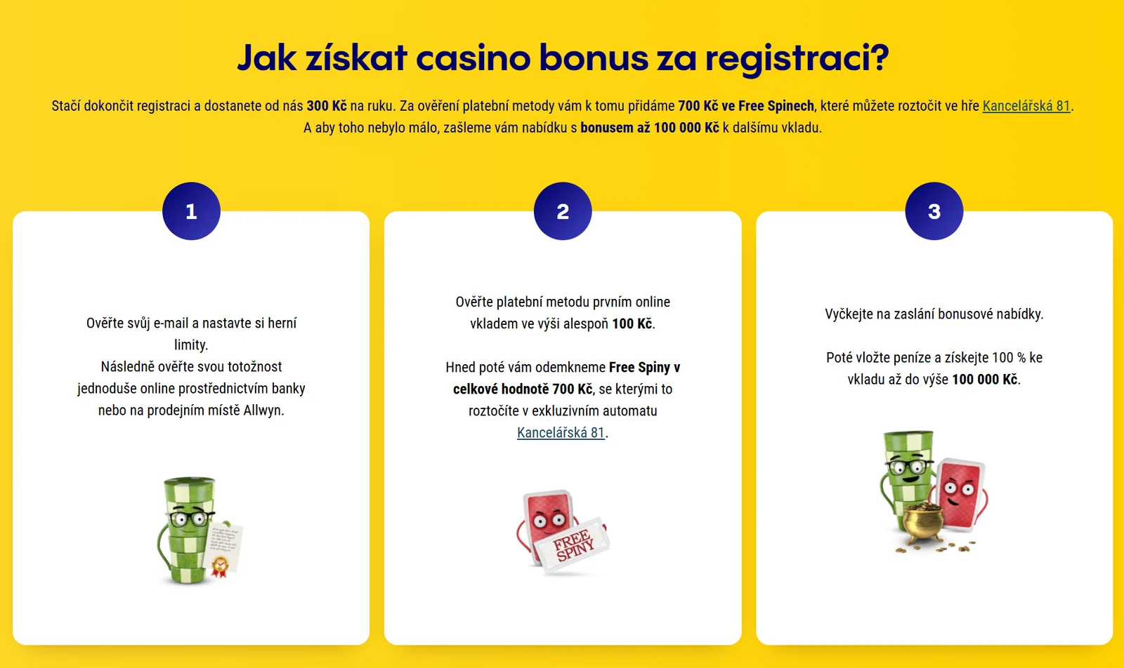 Oficiální postup získání registračního bonusu Sazka Hry ve třech krocích